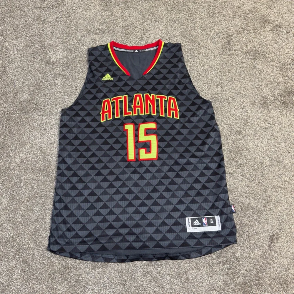 Adidas NBA Atlanta Hawks Al Horford 15 Swingman Jersey Grey Mens XL Length +2
